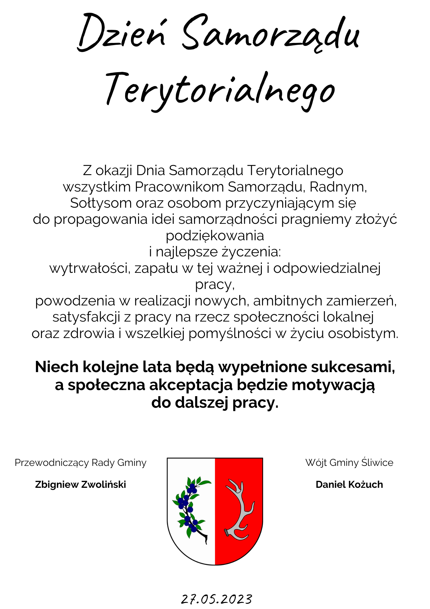 dzien samorzadu terytorialnego plakat