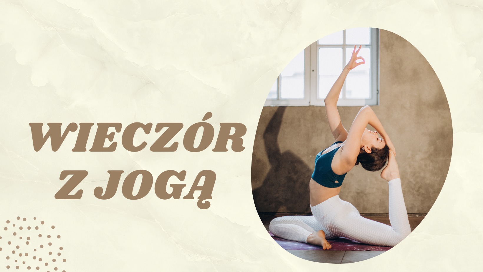 grafika wiecz&oacute;r z jogą 