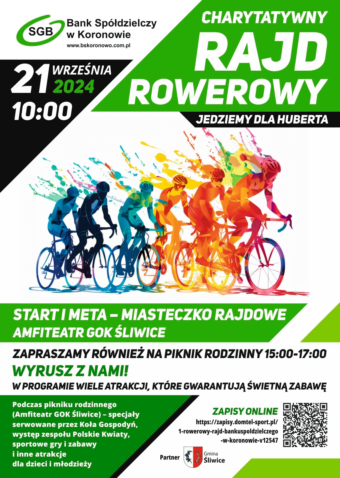 plakat rajdu rowerowego 21 września