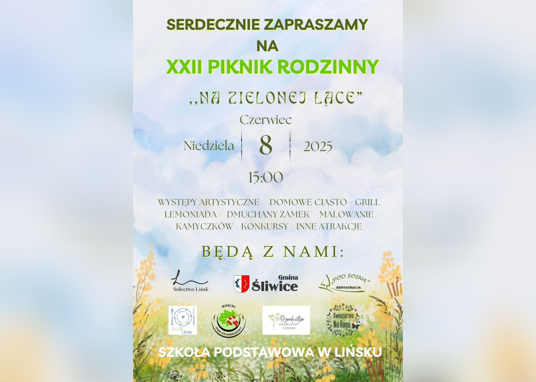 plakat XXII pikniku rodzinnego