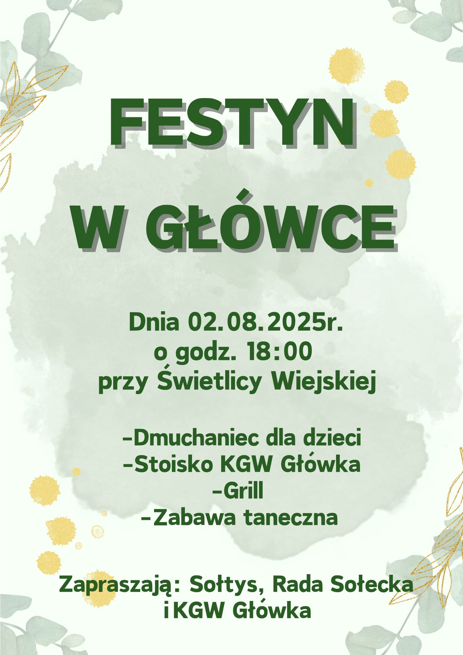 festyn w gł&oacute;wce plakat