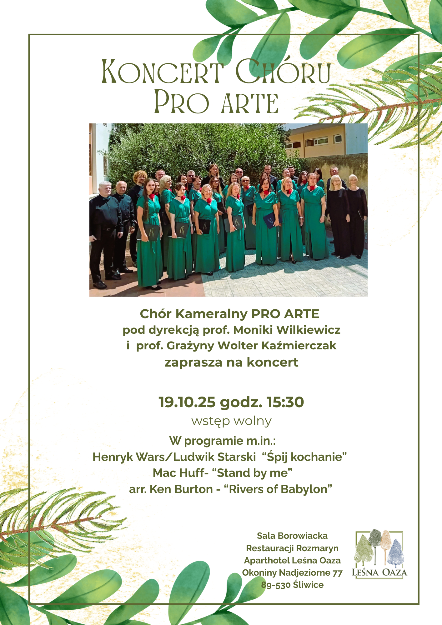 koncert ch&oacute;ru PRO ARTE pion