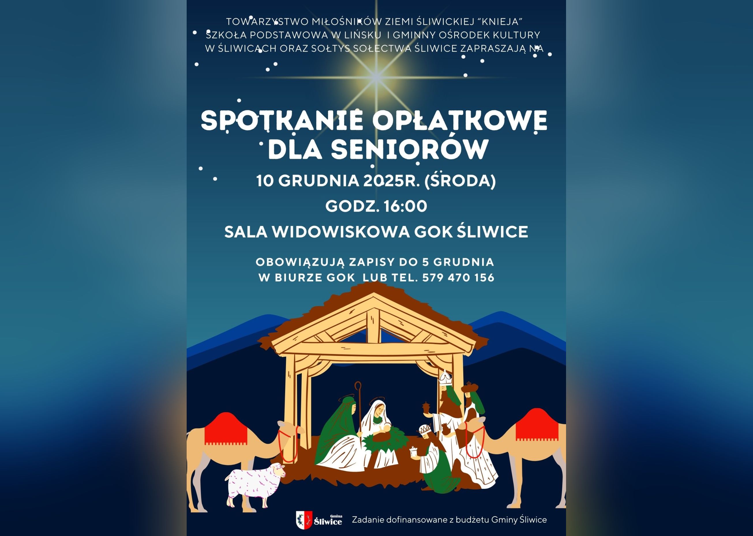 plakat spotkania opłatkowego