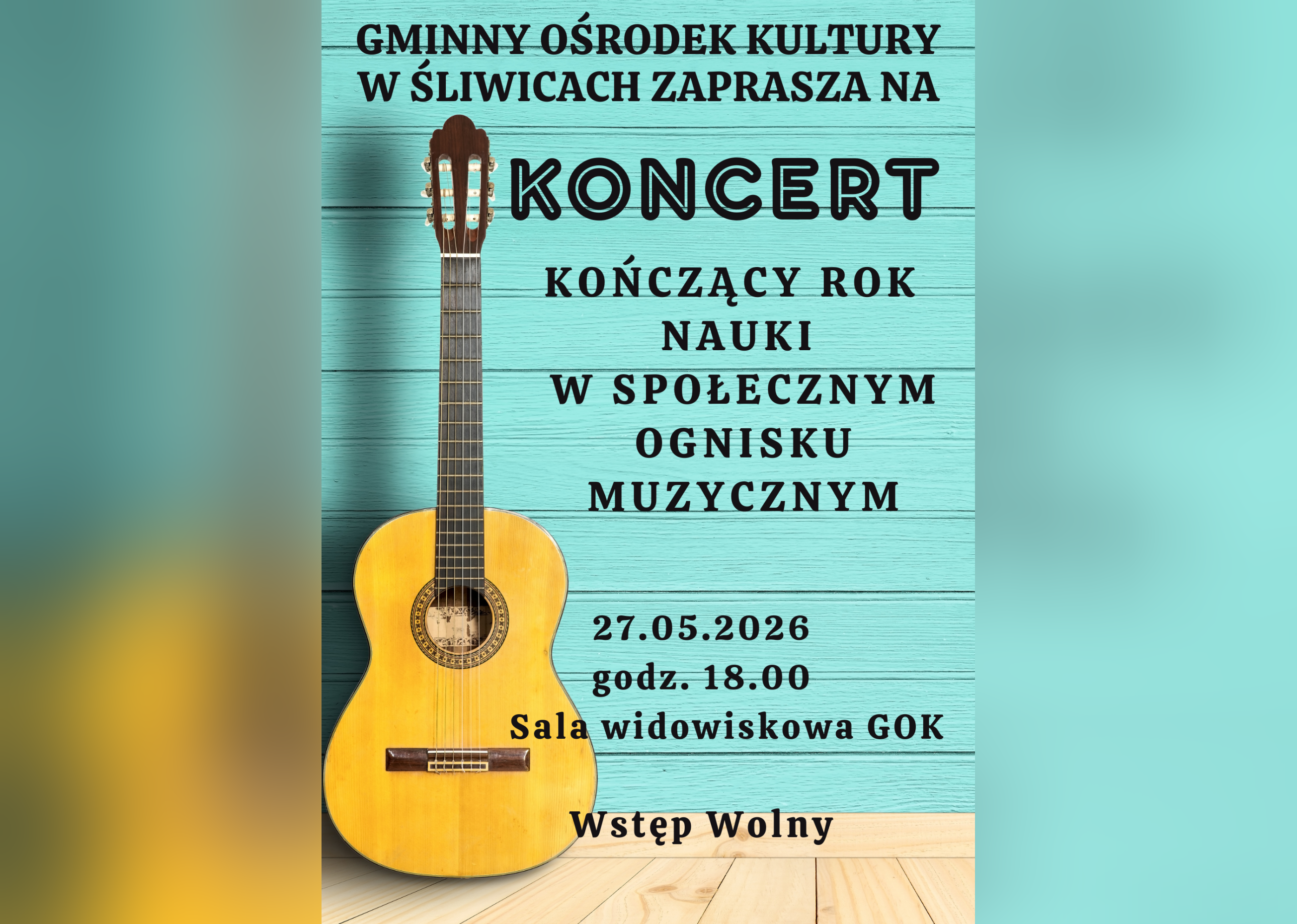 koncert kończący rok nauki w SOM