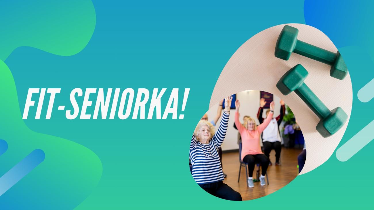 Grafika ćwiczący seniorzy