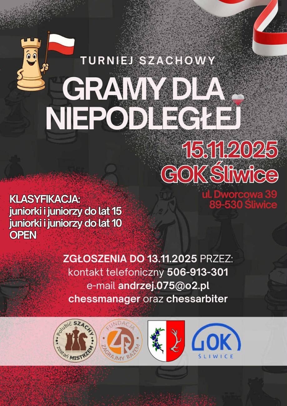 plakat turnieju szachowego