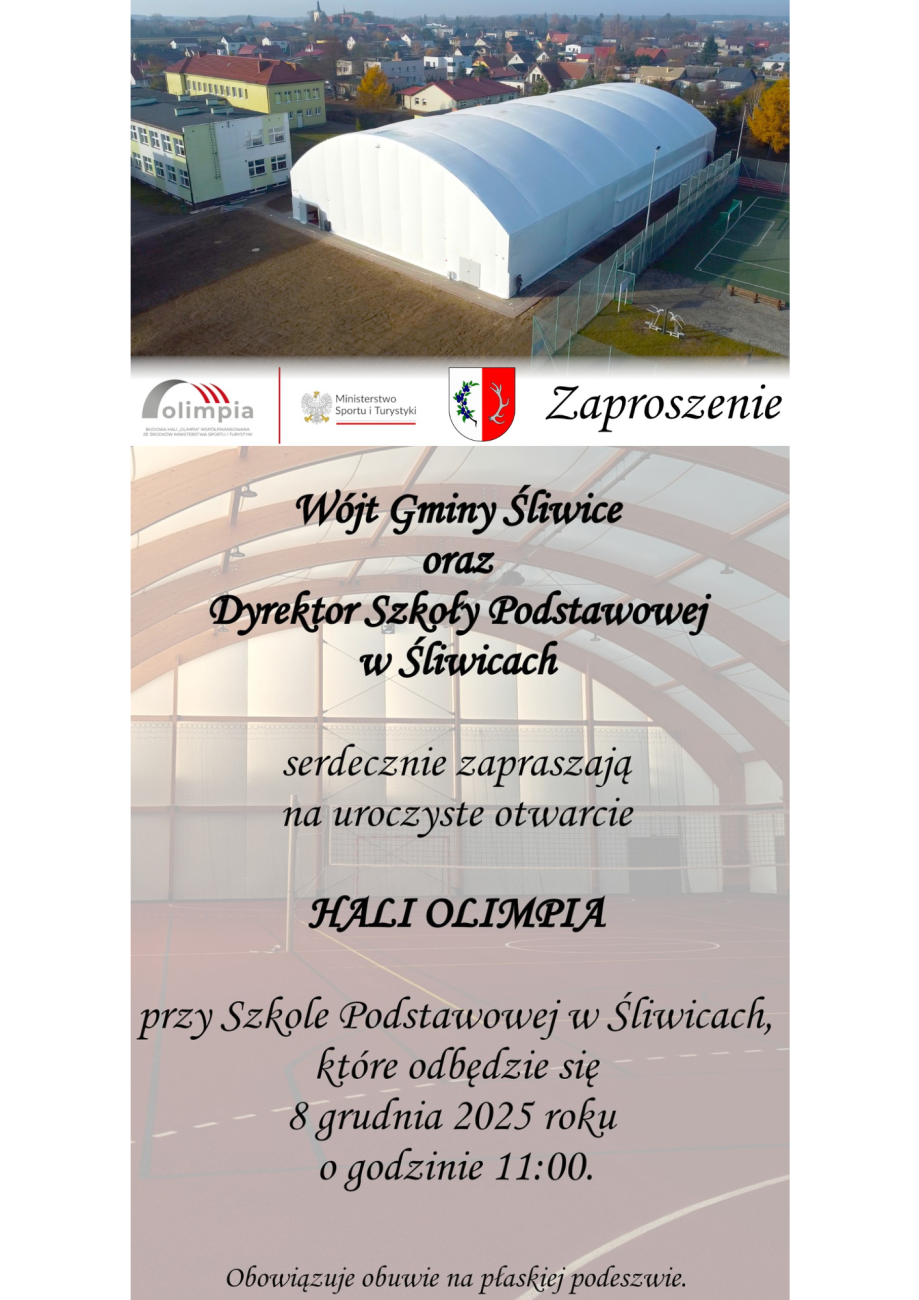 zaproszenie hala olimpia