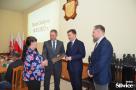 wręczenie życzeń dla sołtysów