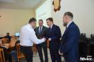 wręczenie życzeń dla sołtysów