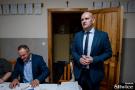 starosta tucholski przemawia do mieszkańców