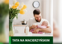 grafika z napisem tata na macierzyńskim