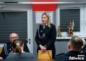 zastępca wójta przemawia do zebranych