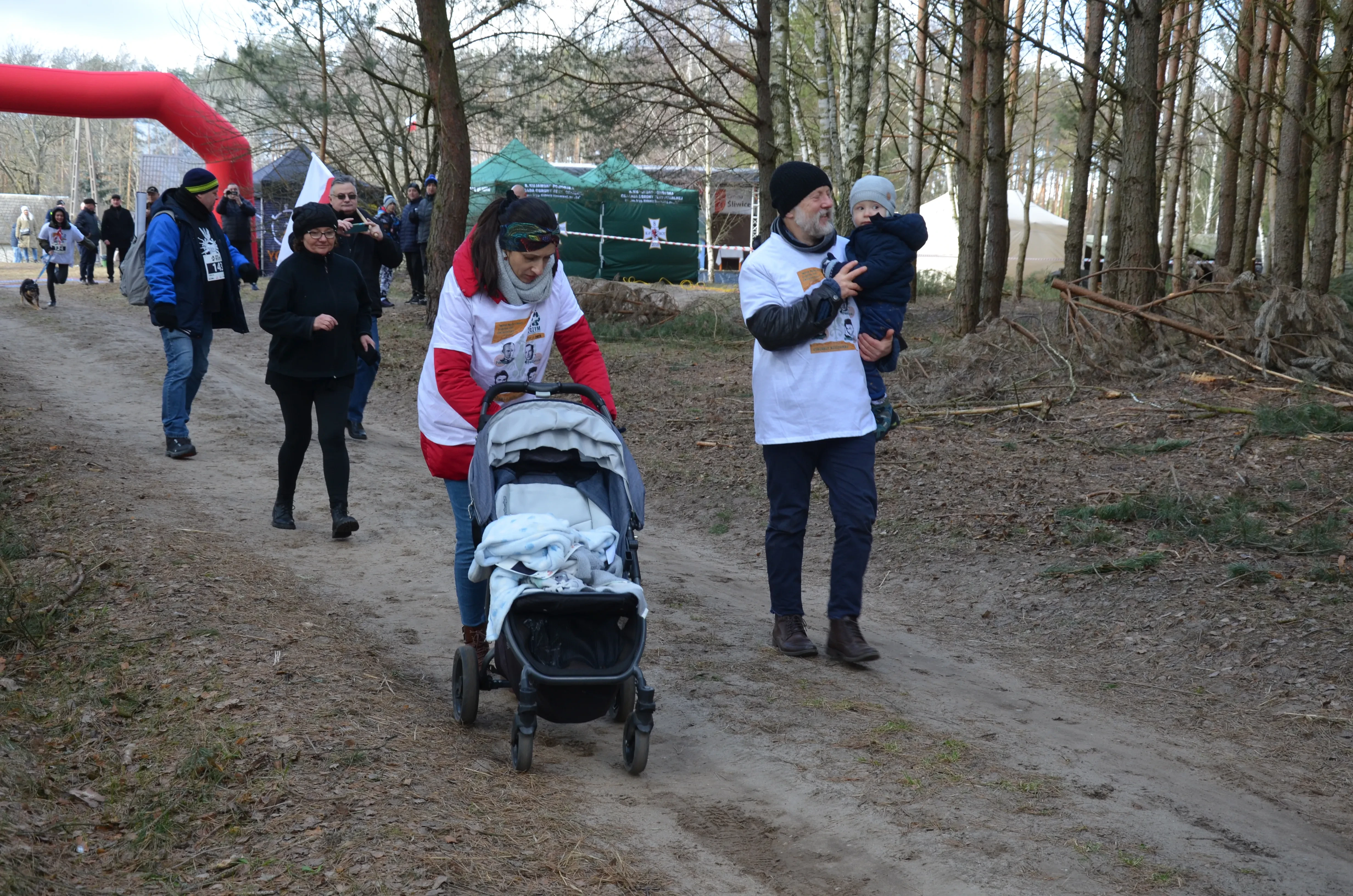 biegnąca rodzina