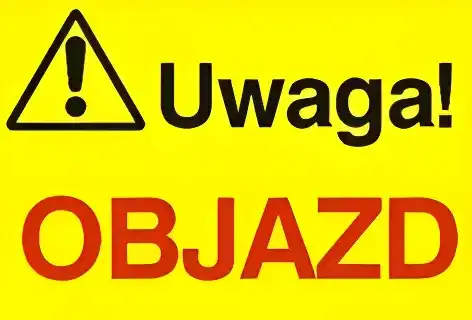 uwaga objazd