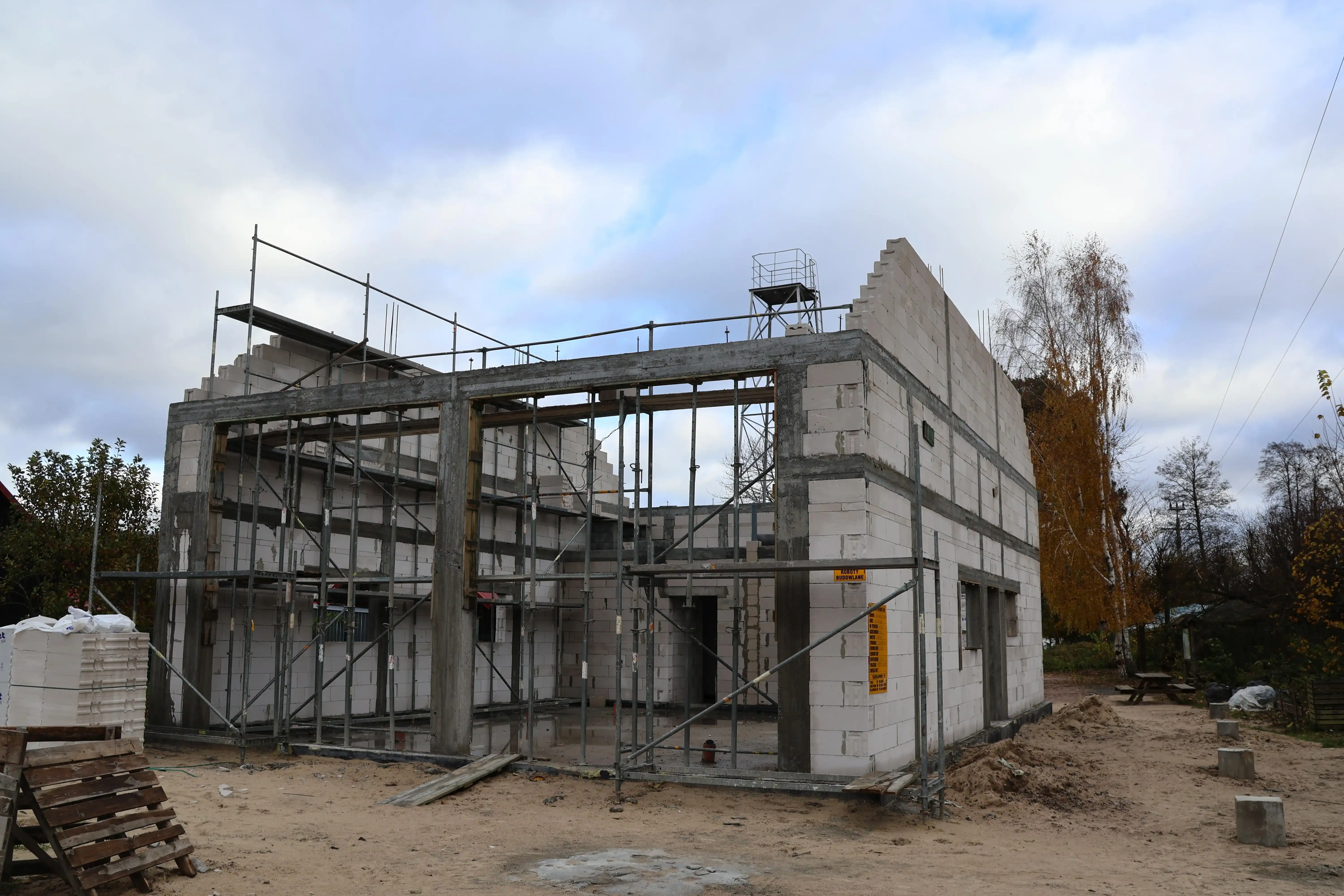 nowy budynek remizy krąg