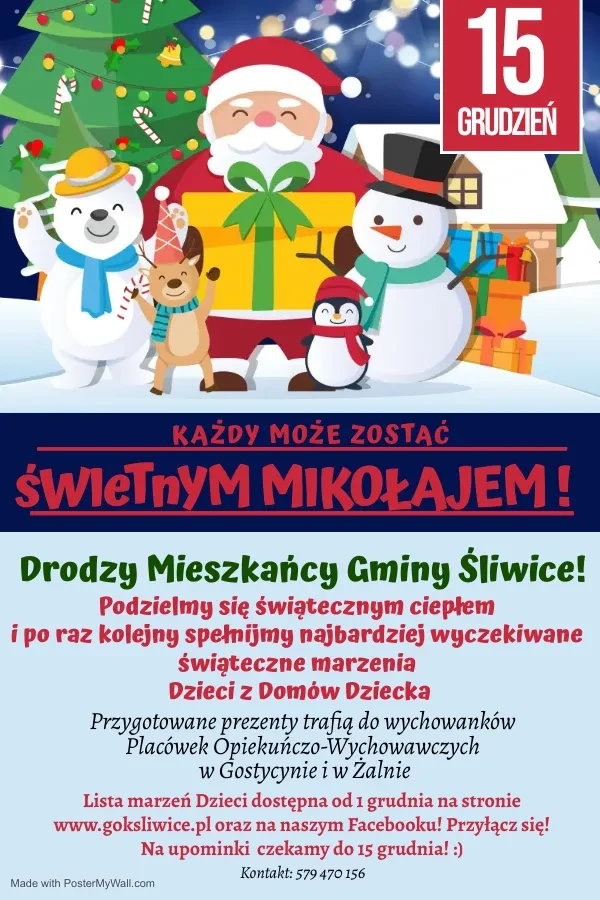 świetny mikołaj plakat
