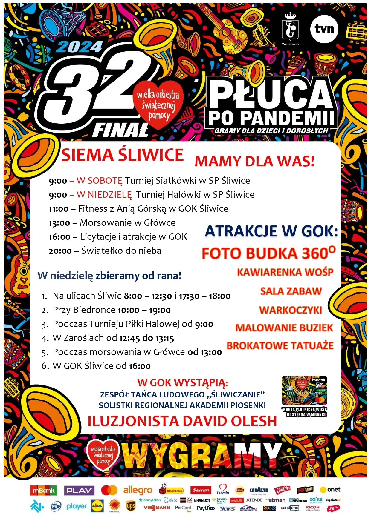 Harmonogram WOŚP