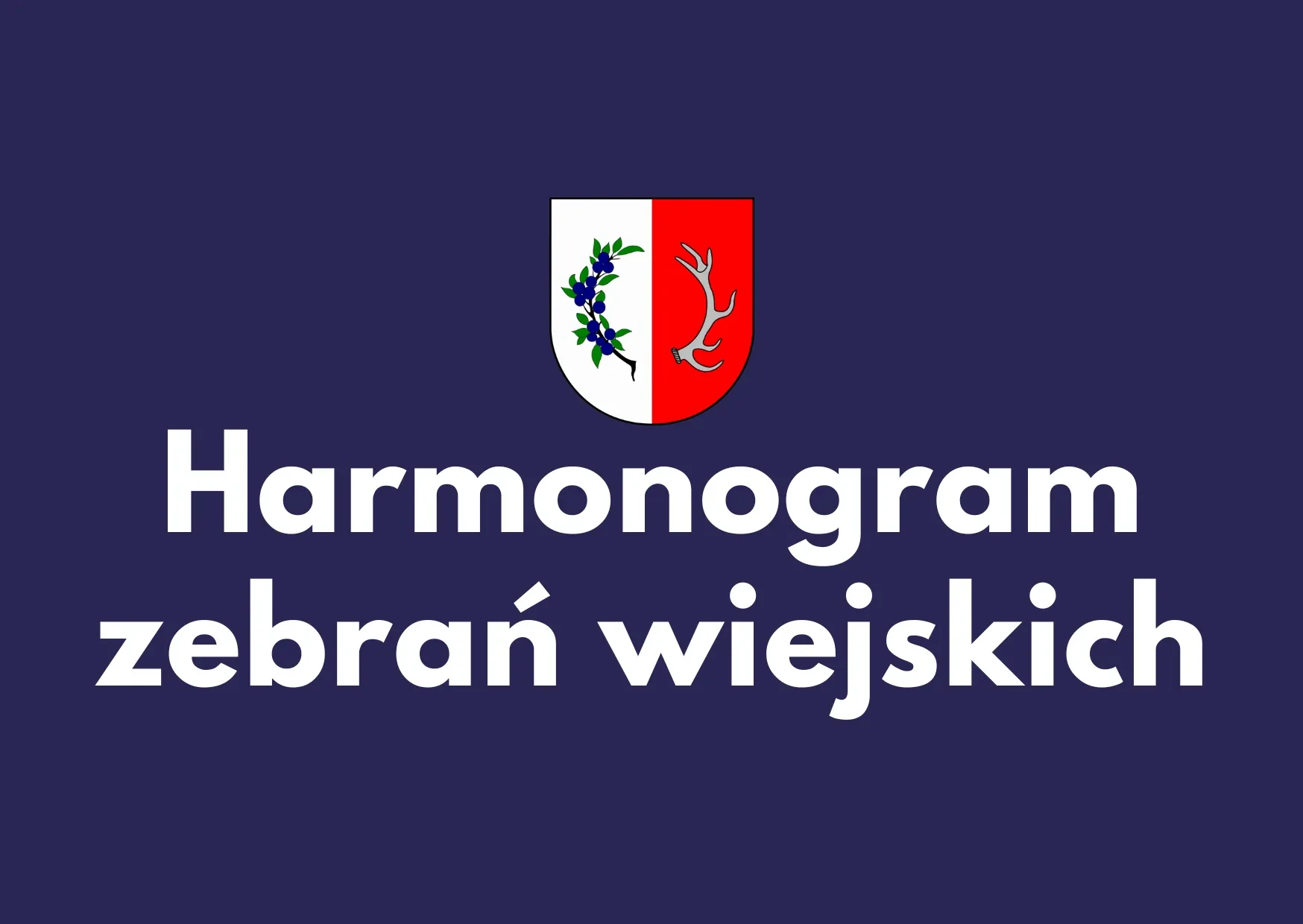 harmonogram zebrań wiejskich