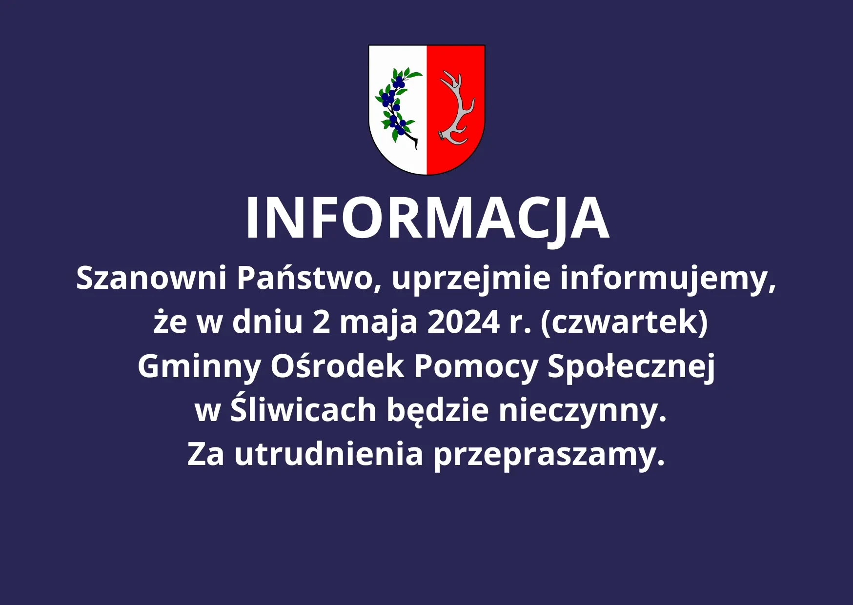 info gops zamknięty 2 maja
