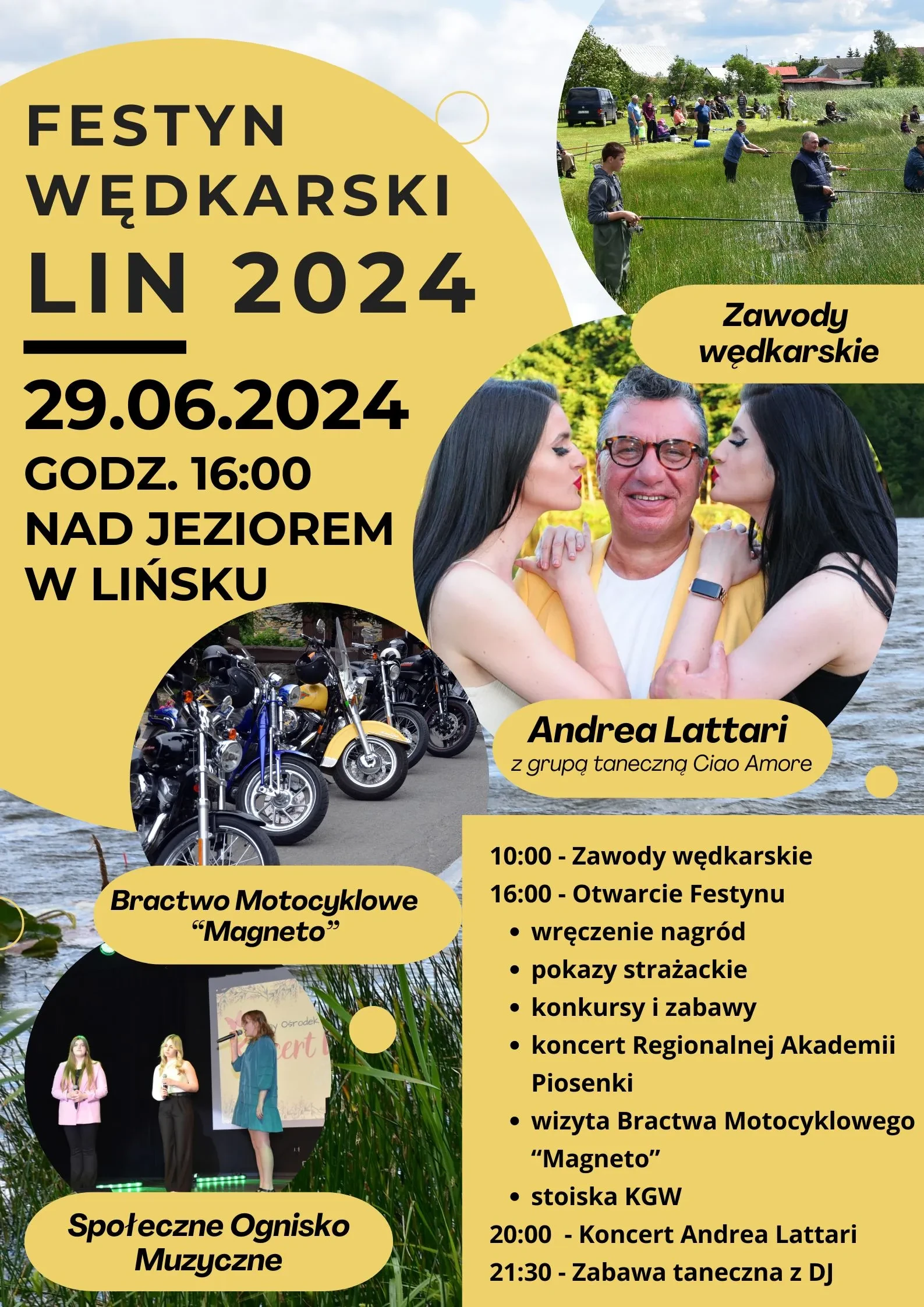 Festyn wędkarski LIN 2024 plakat