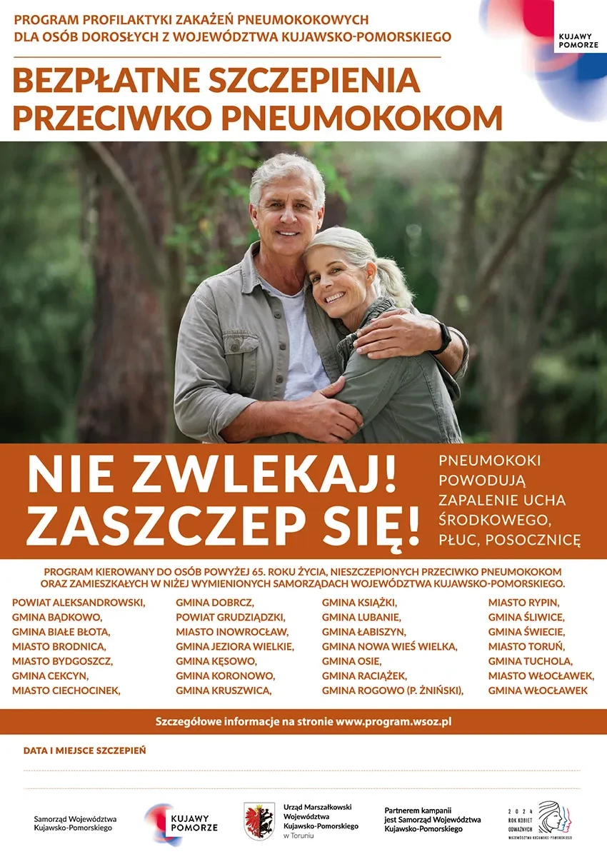 plakat bezpłatne szczepienia