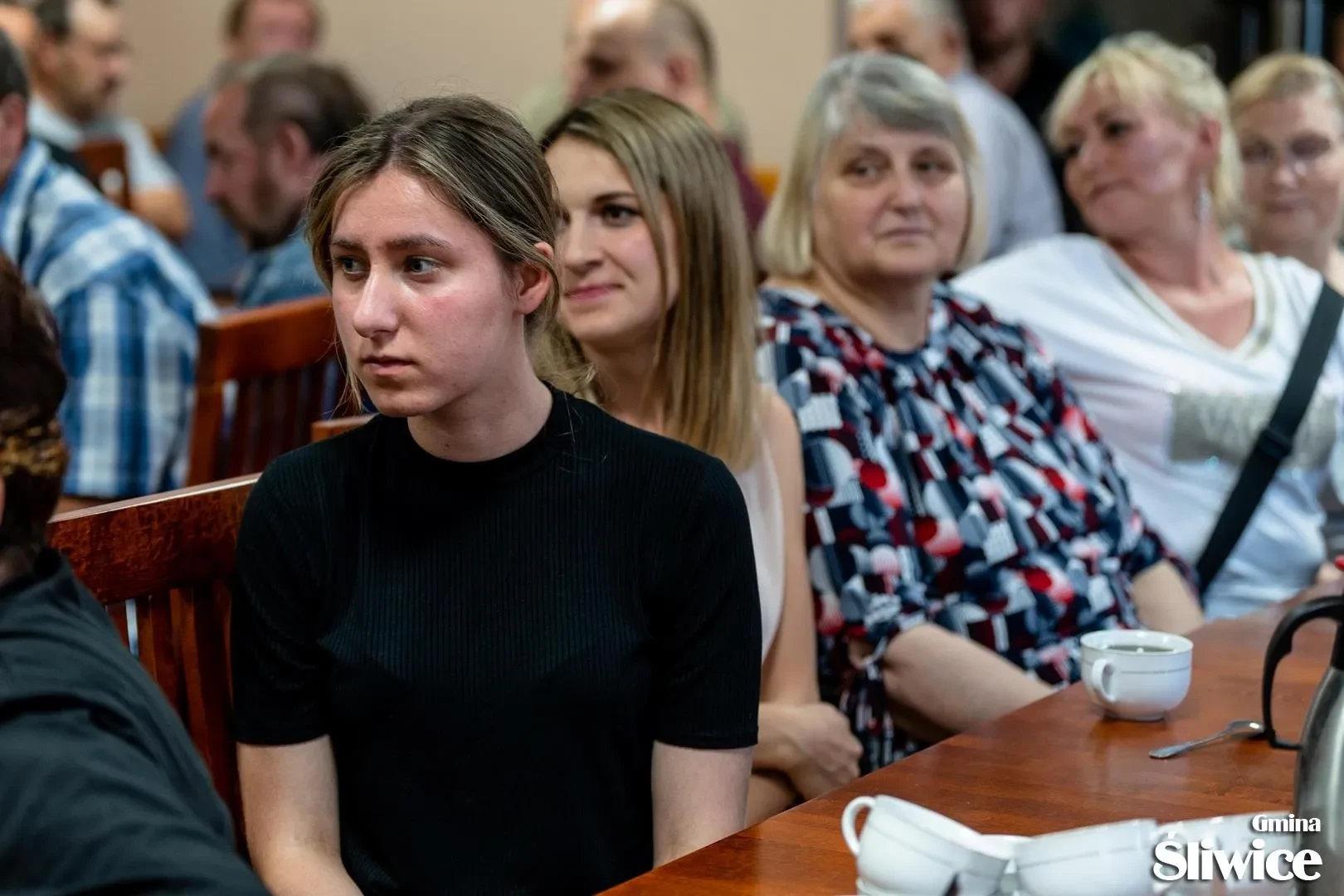 mieszkanki sołectwa przy stole