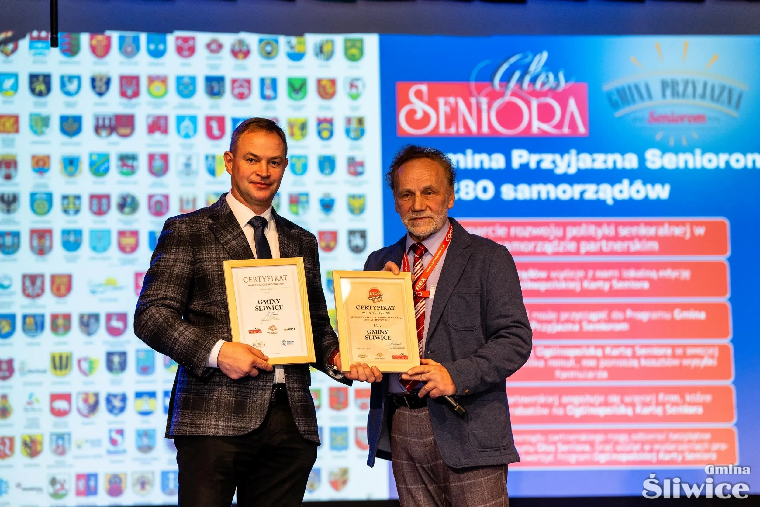 wójt i prowadzący z certyfikatami