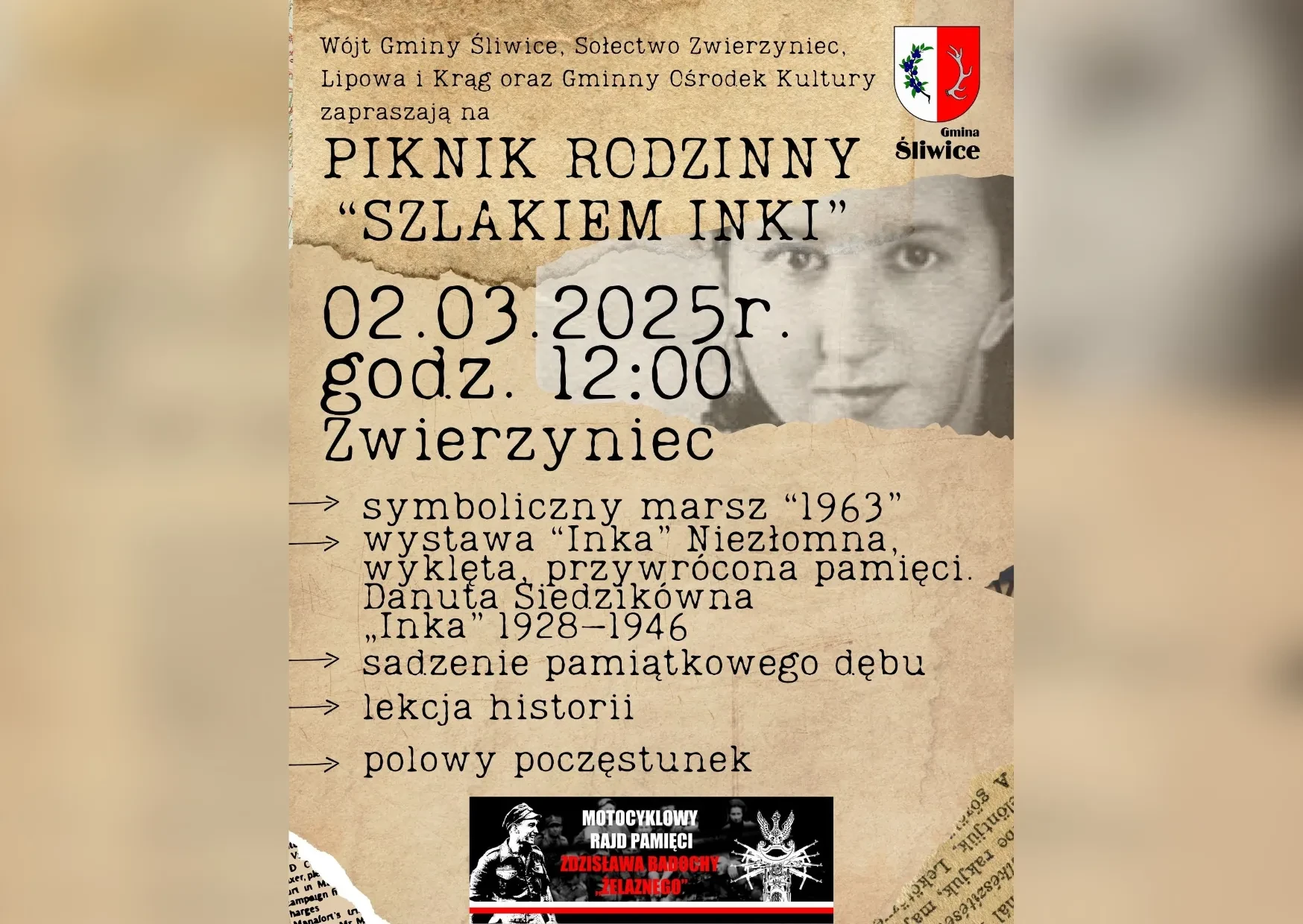 plakat inka szlakiem inki