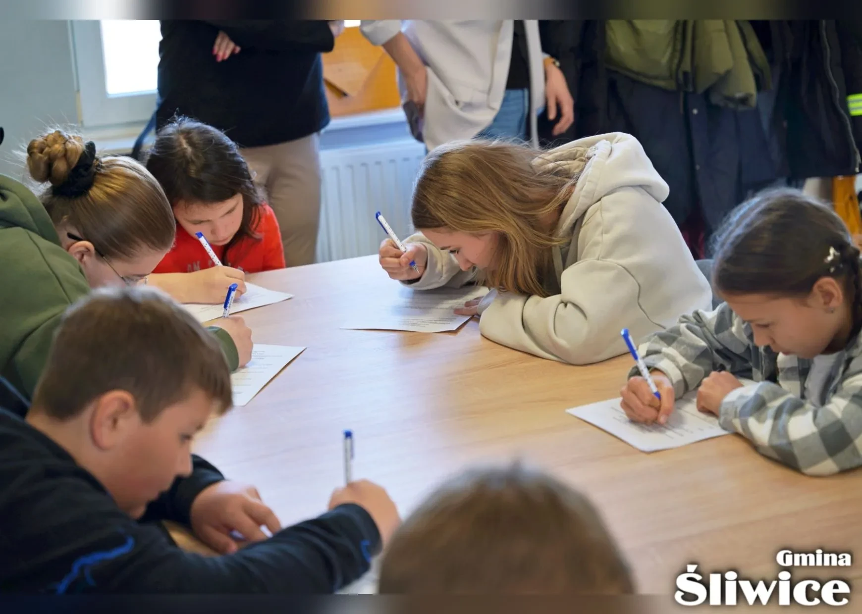 dzieci zaczęły test