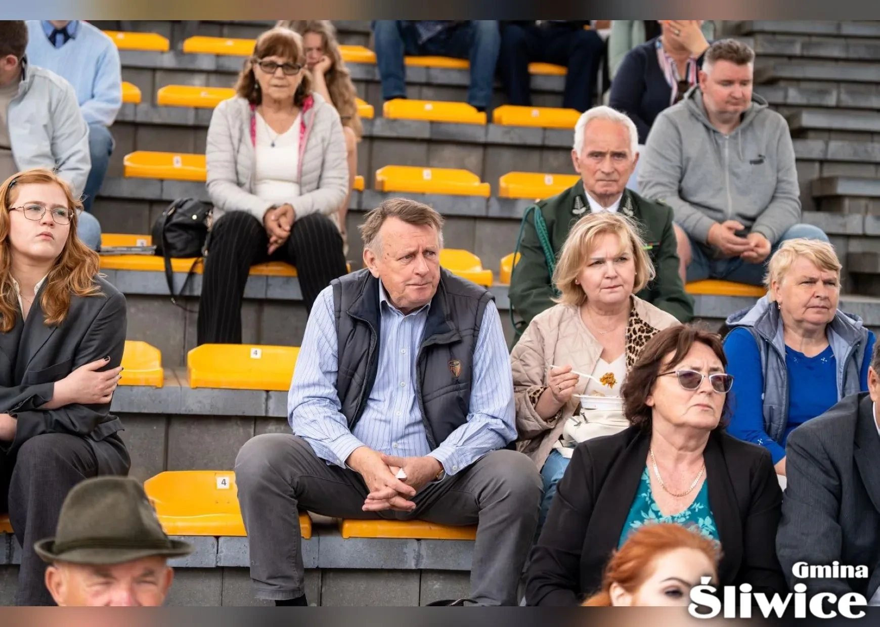 zebrani siedzą