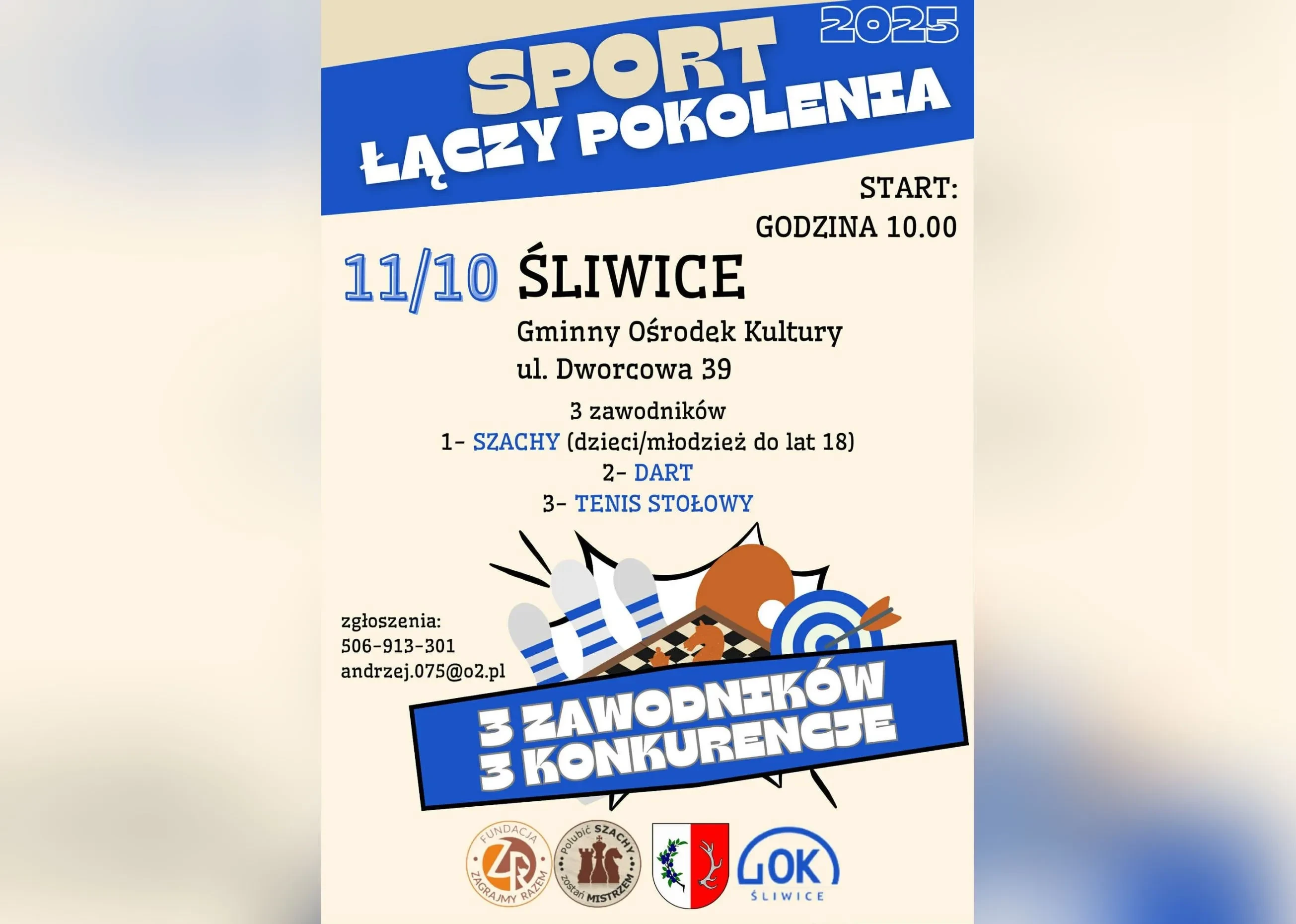 plakat sport łączy pokolenia