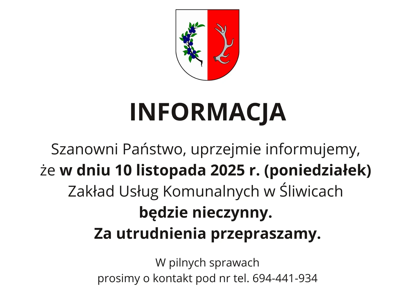 grafika ZUK nieczynny