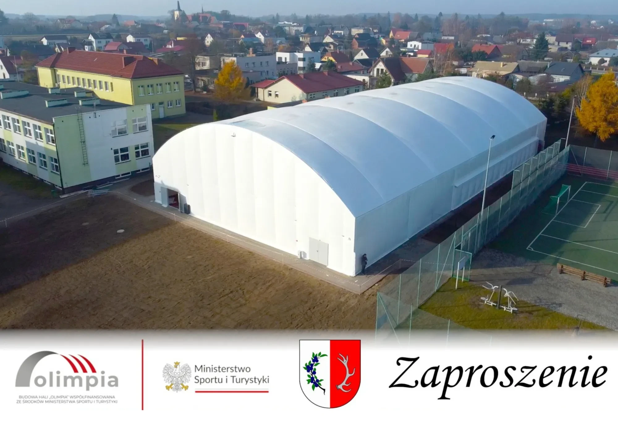 zaproszenie na otwarcie hali olimpia