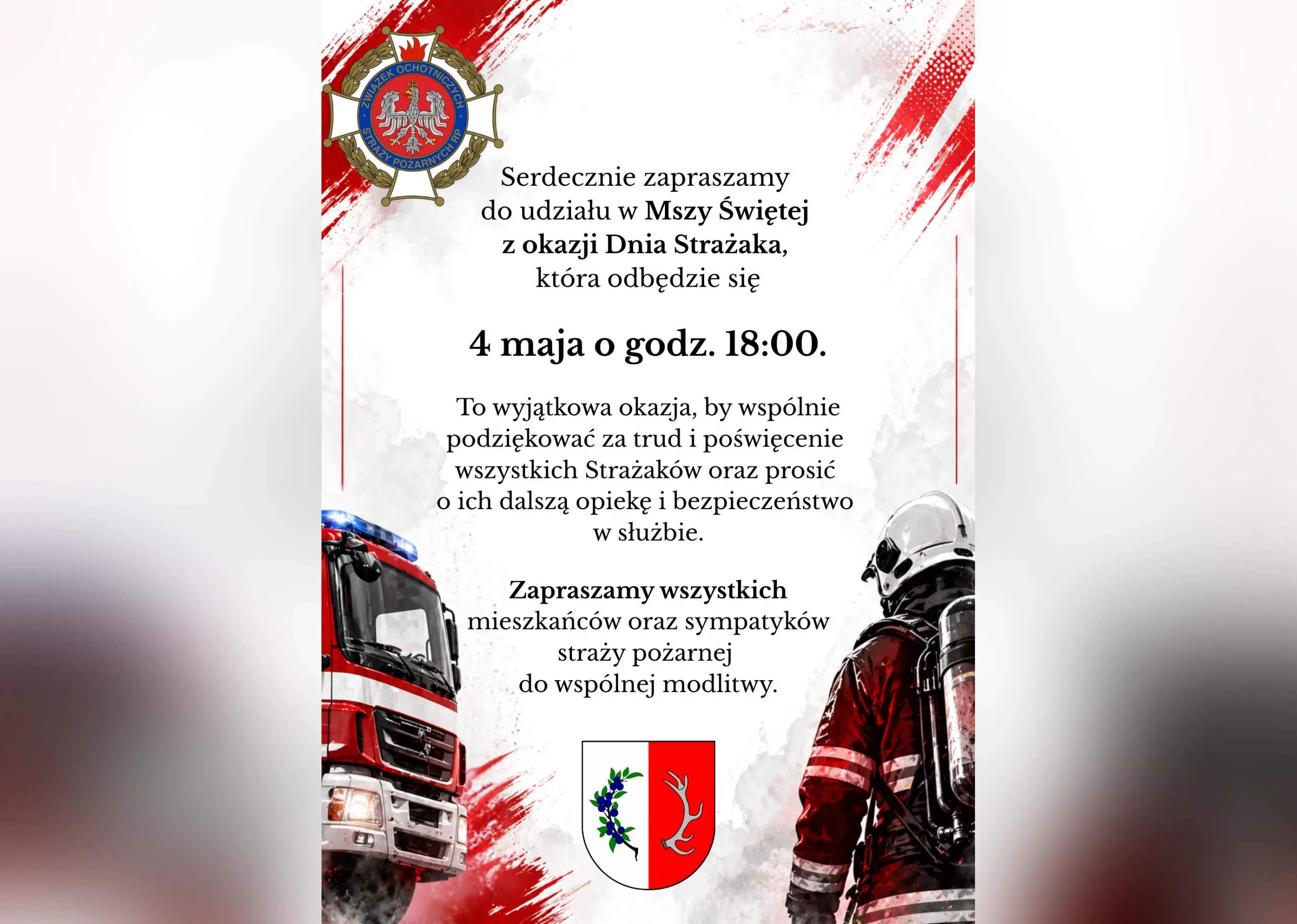 dzień strażaka zaproszenie